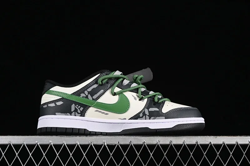 All Categories Nk SB Dunk Series Nk SB Dunk Low Low-top sneakers Nk Dunk Low FZBB Functional theme machine Gray beige green SB strap low-top casual sneakers DD1391-100